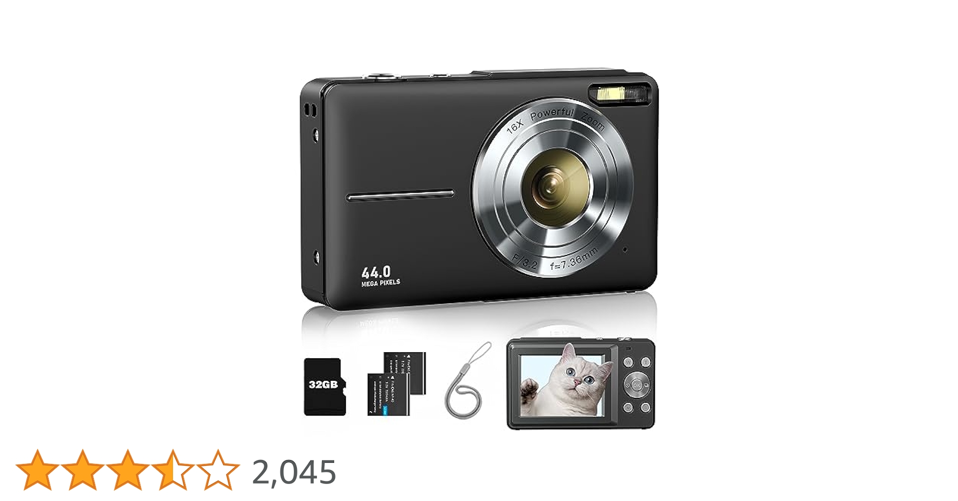 高画質デジカメ 4400万画素 軽量 コンパクト 4K動画撮影！手ブレ補正 Amazon.co.jp: LAMA デジカメ 4k デジタルカメラ コンパクト